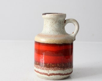 Scheurich West Germany Fat Lava Vase 2001/25: Mid Century Pottery