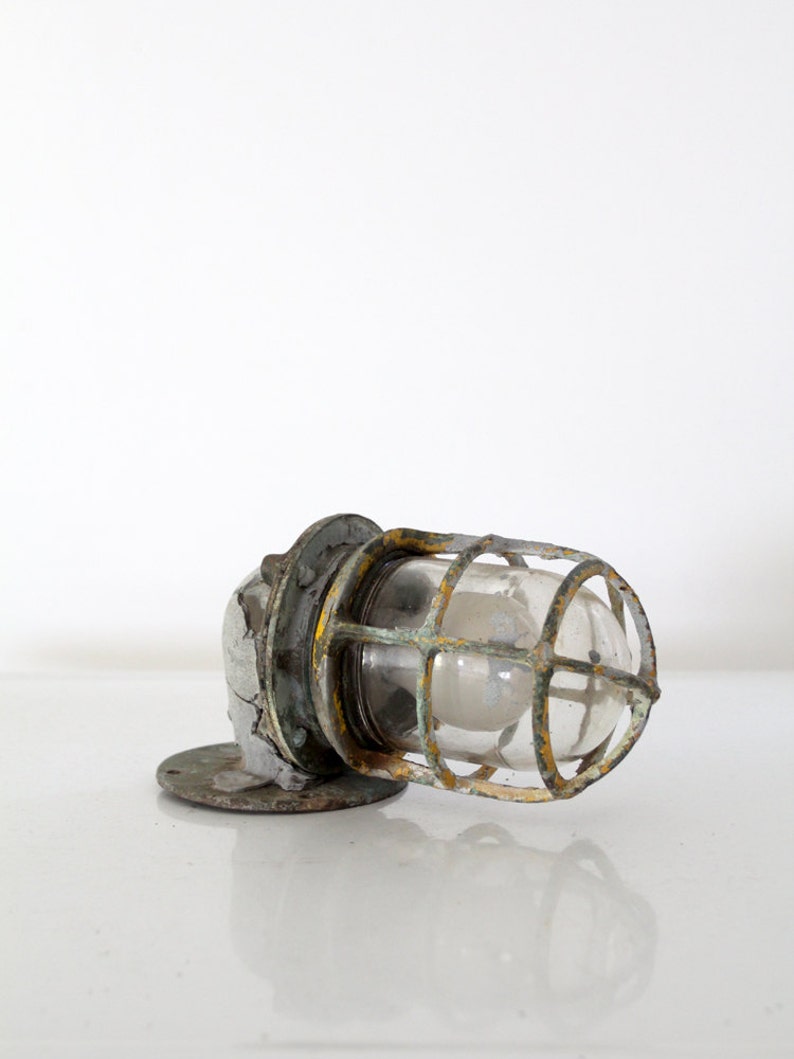 vintage ship light, boat sconce, nautical lighting image 2