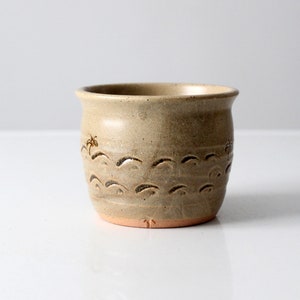 vintage palm tree studio pottery cachepot image 2