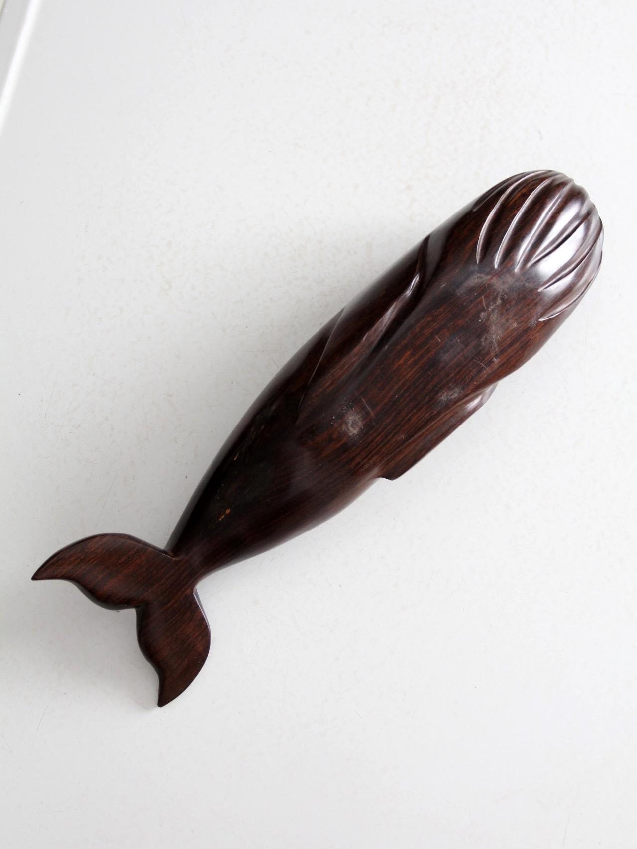 Vintage Ironwood Whale - Etsy Israel