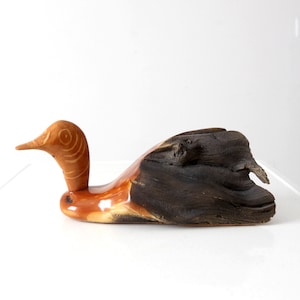 vintage rustic "fence post" duck decoy