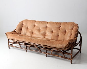 vintage Clark Casual Furniture rattan sofa