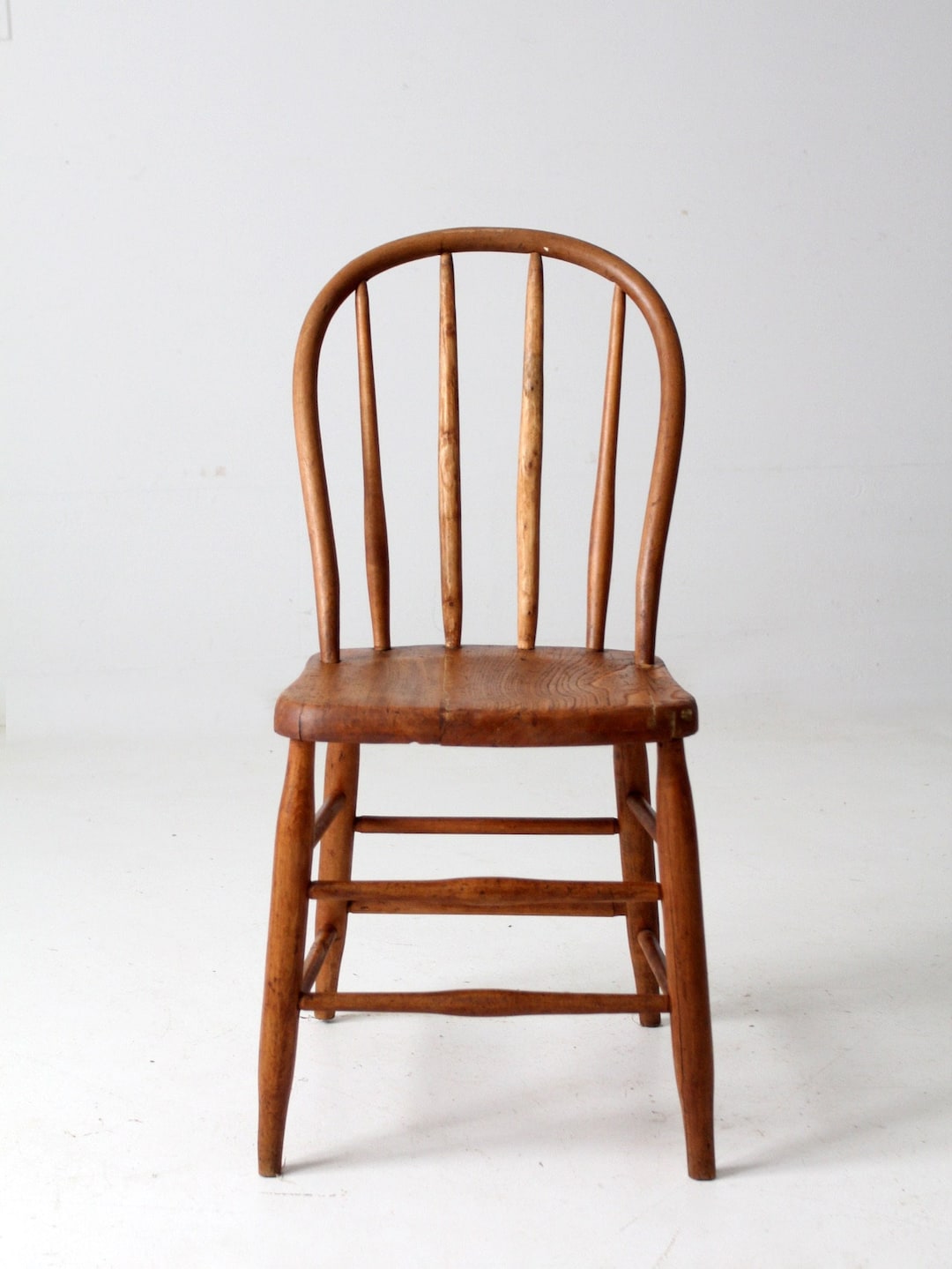 Antique Spindle Back Windsor Chair: Farmhouse Bow Accent - Etsy