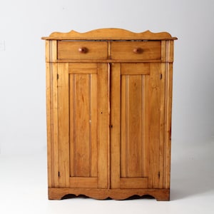 antique American primitive cabinet