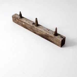 antique wooden post rack, electrical post board image 1