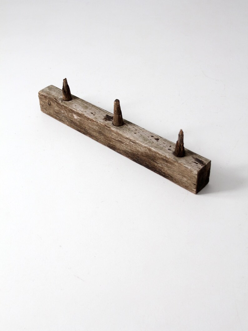 antique wooden post rack, electrical post board image 1