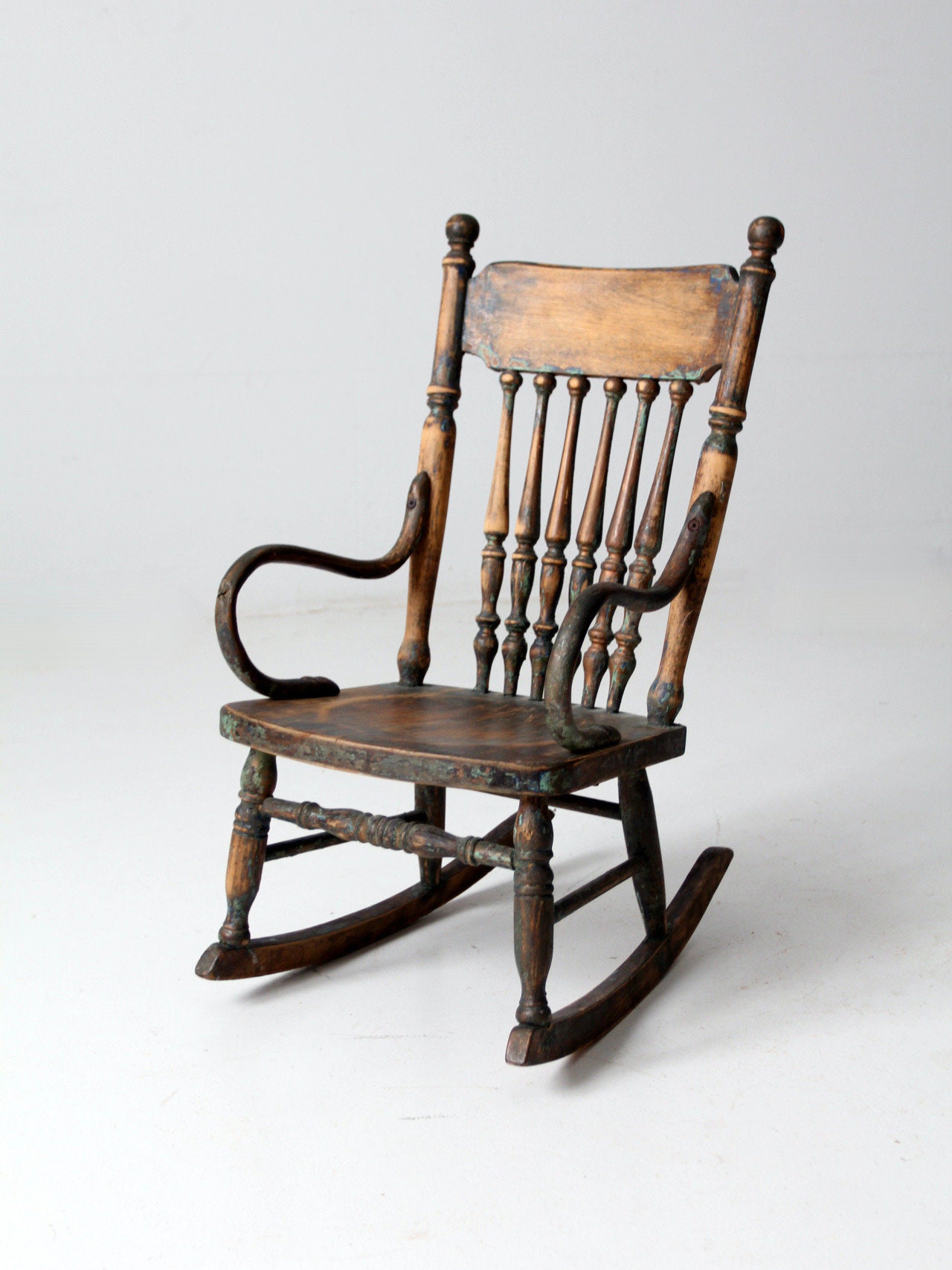 Mini Antique Rocking Chair Antique Children's Rocking Chair - Etsy