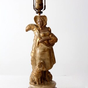 vintage figural table lamp image 6