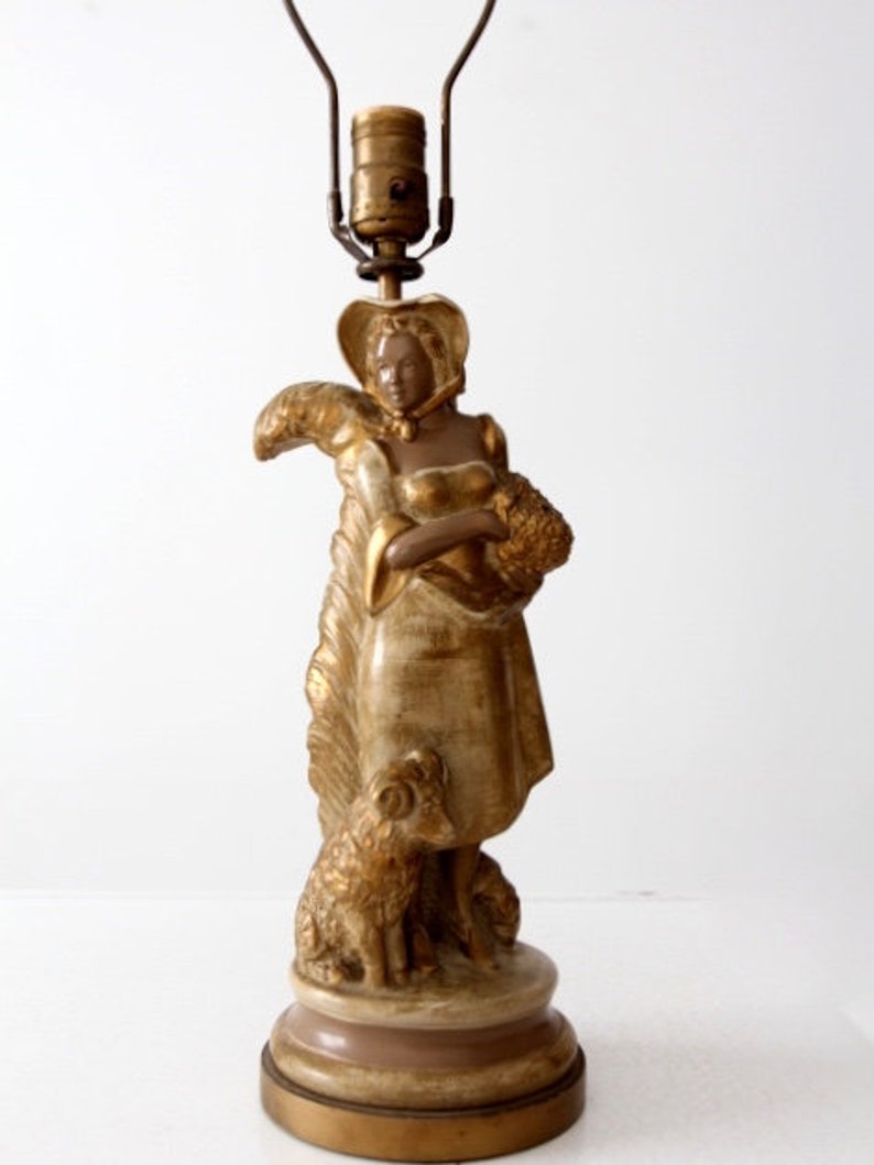 vintage figural table lamp image 6