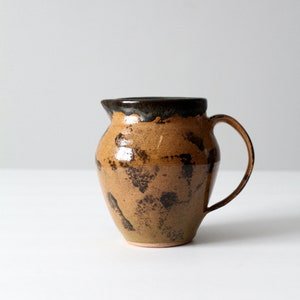 vintage signed studio pottery pitcher