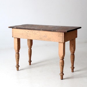 antique primitive work table