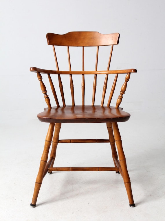 【剥離】Windsor Chair 英国アンティーク調 木製 椅子 Mid-century Nichols & Stone Windsor Chair - Etsy