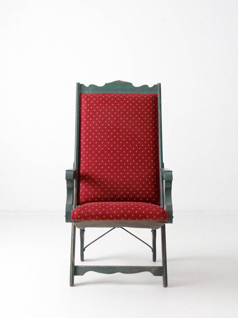 Victorian Lawn Chair 1800s Recliner Chair Antique Chair Etsy