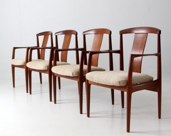 set of 4 Folke Ohlsson for Dux dining arm chairs circa 1960s