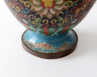 アンティークの中国製七宝焼きの底なし花瓶 - Etsy 日本