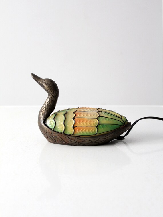 Stained glass duck lamp deals