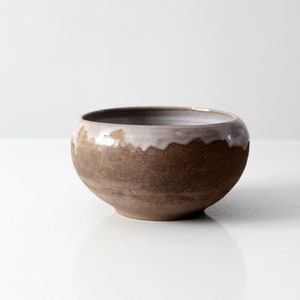 signed vintage studio pottery bowl