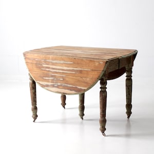 antique drop leaf table