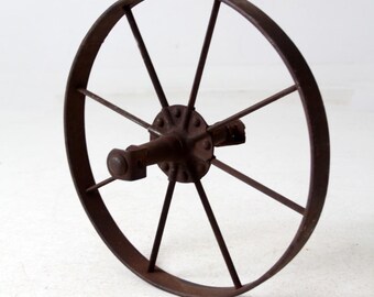 鉄と木でできた 車輪 古道具 アンティーク オブジェ 鉄と木でできた 車輪 古道具 アンティーク オブジェ 鉄と木でできた