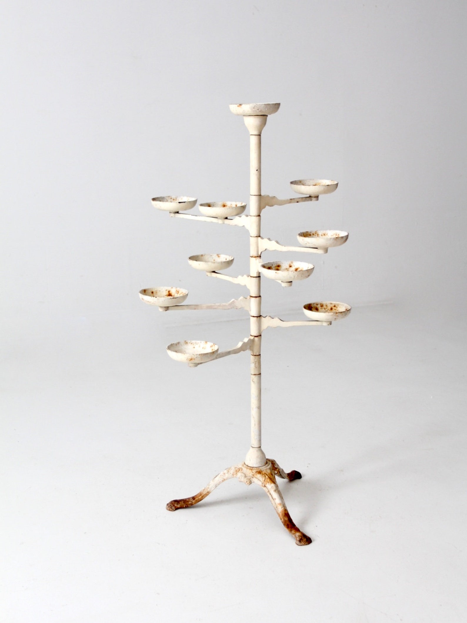 Victorian Cast Iron Plant Stand Antique Swing Arm Plant Stand Etsy