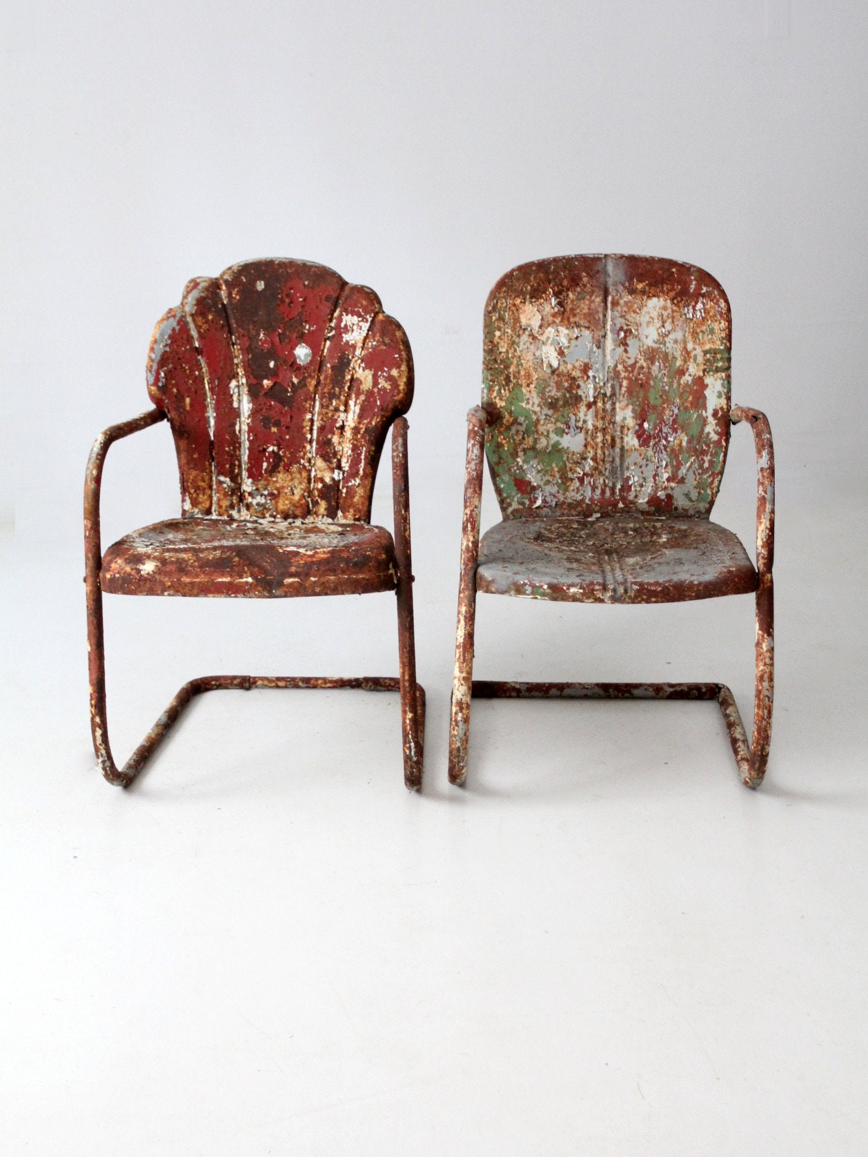 Vintage metal shell back chairs new arrivals