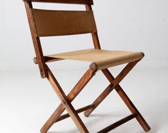 Vintage Folding Camp Chair - Etsy