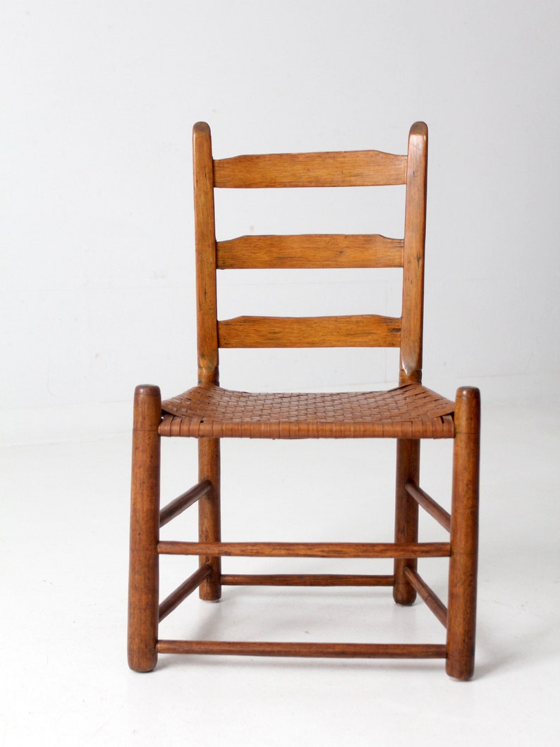 Splintbottomed Chair Antique Herringbone Splint Seat Chair - Etsy