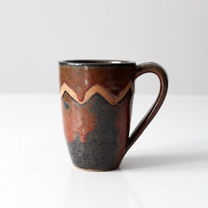 vintage studio pottery mug