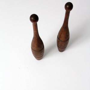 antique juggling clubs / Indian juggling pins / wood meels image 4