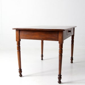 Antique Pine Table With Drawer - Etsy