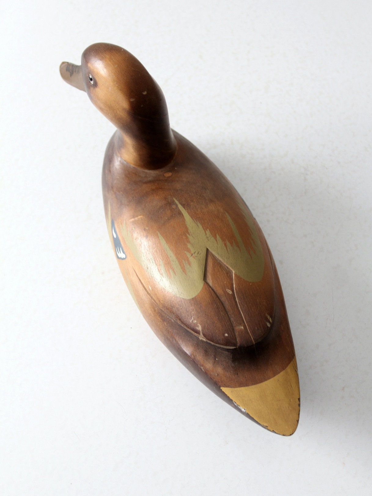 Vintage Painted Wood Duck Decoy - Etsy