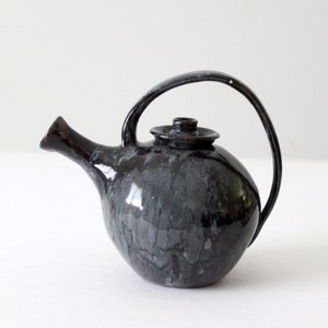 vintage handmade pottery teapot