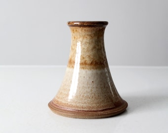 Vintage Studio Art Iridescent Pottery Vases, a Pair - Etsy display picture 1