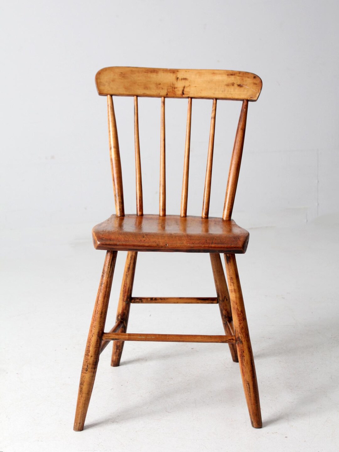 Antique Plank Seat Primitive Farmhouse Chair - Etsy