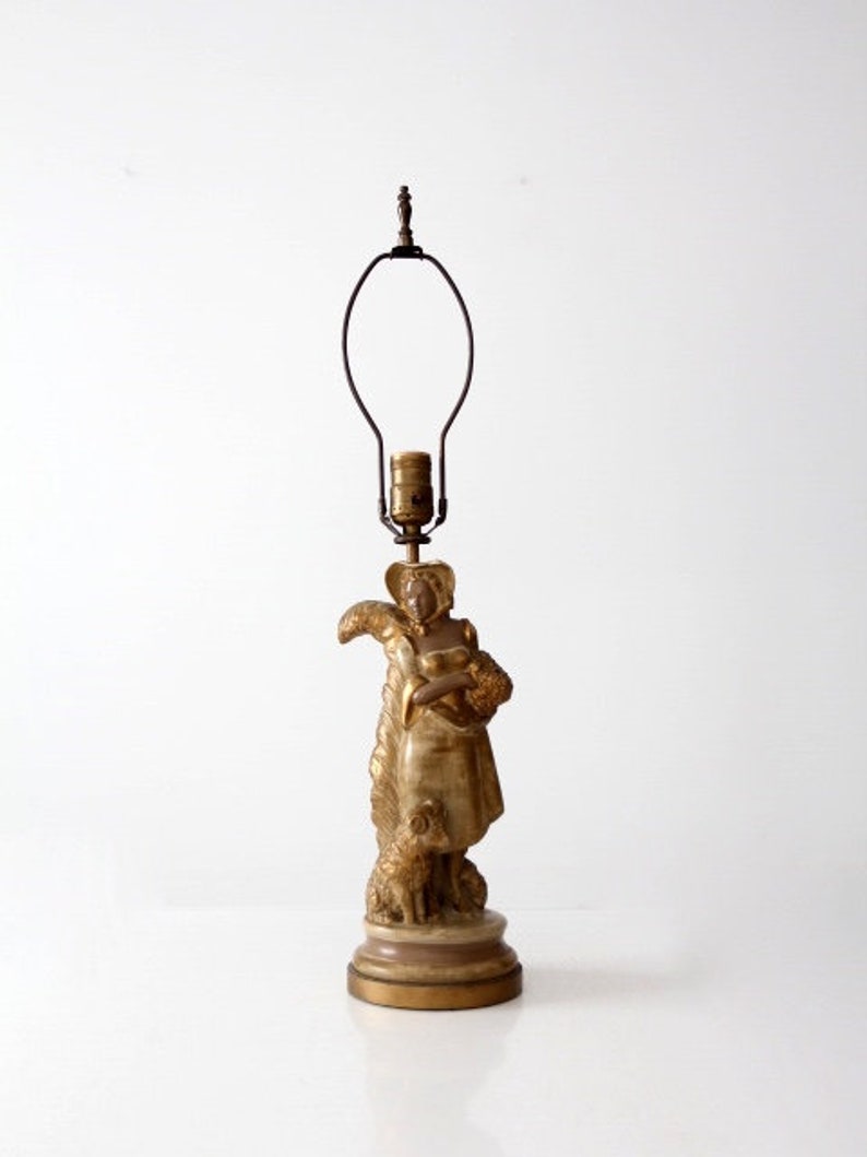 vintage figural table lamp image 7