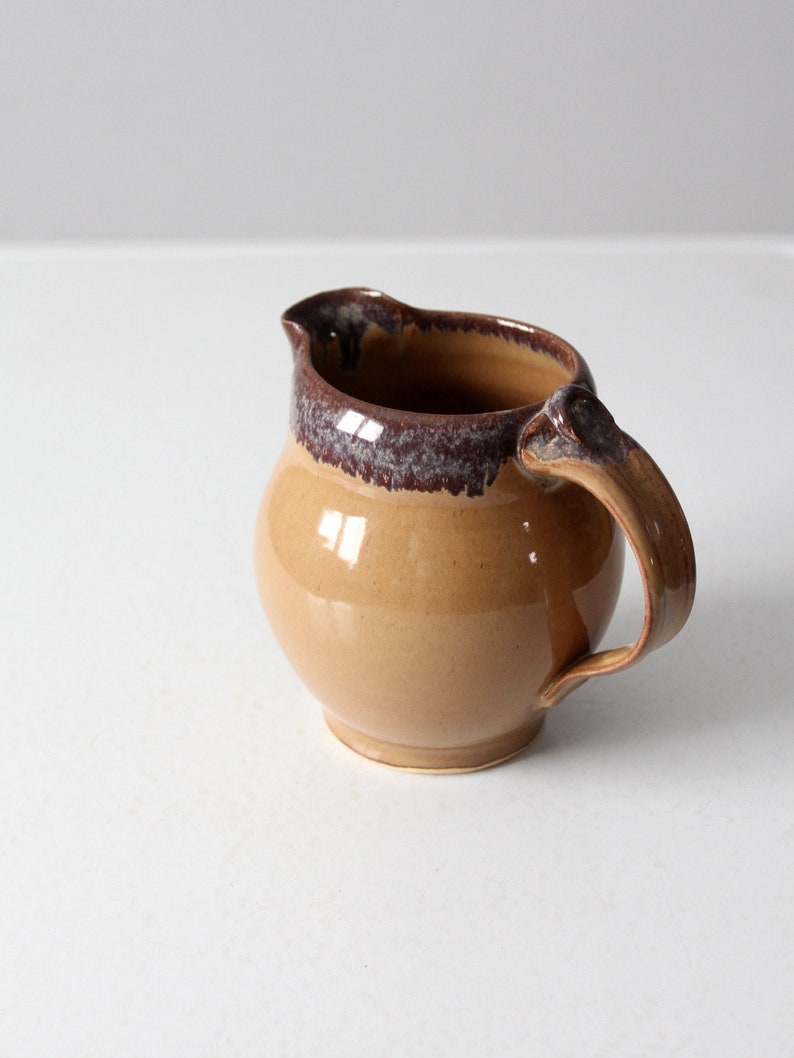 vintage studio pottery pitcher image 5