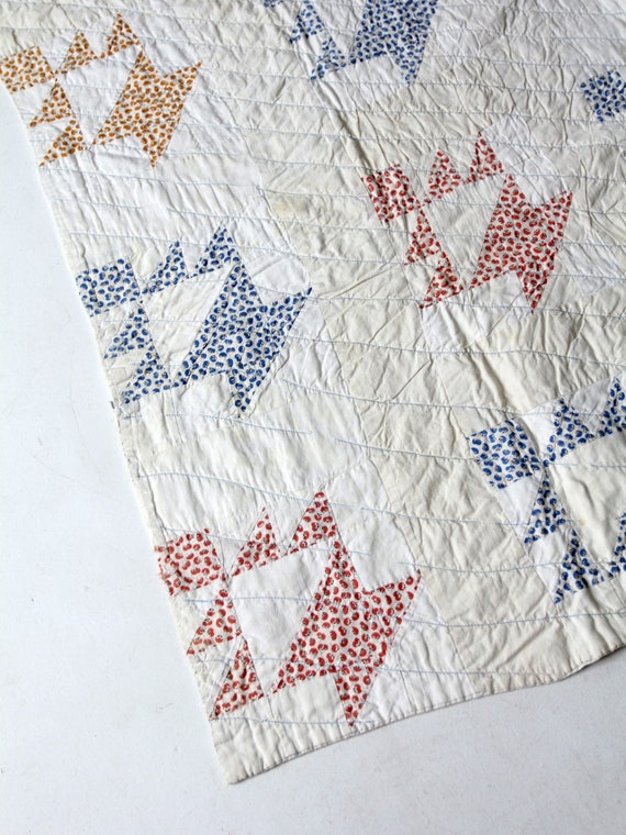 ヴィンテージの手縫いキルト 61 x 43 - Etsy 日本
