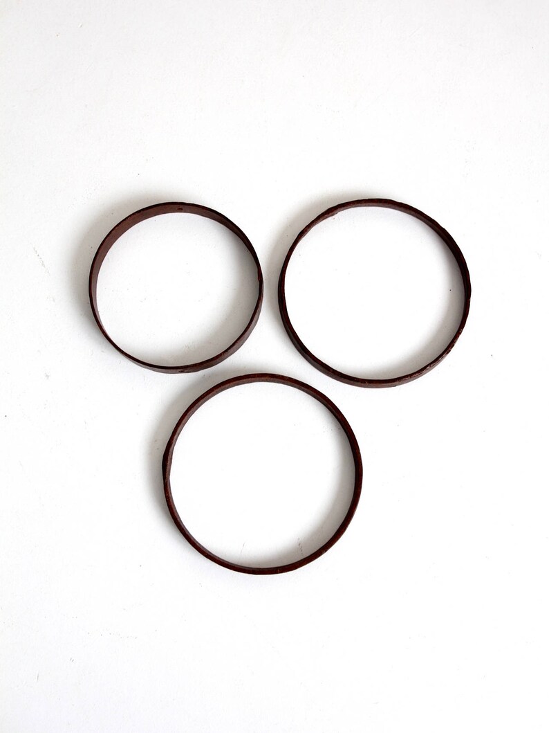 antique iron rings collection of 3 image 2