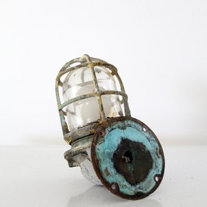 vintage ship light, boat sconce, nautical lighting image 4