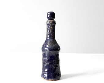Vintage handgefertigte Studio Keramik Flasche