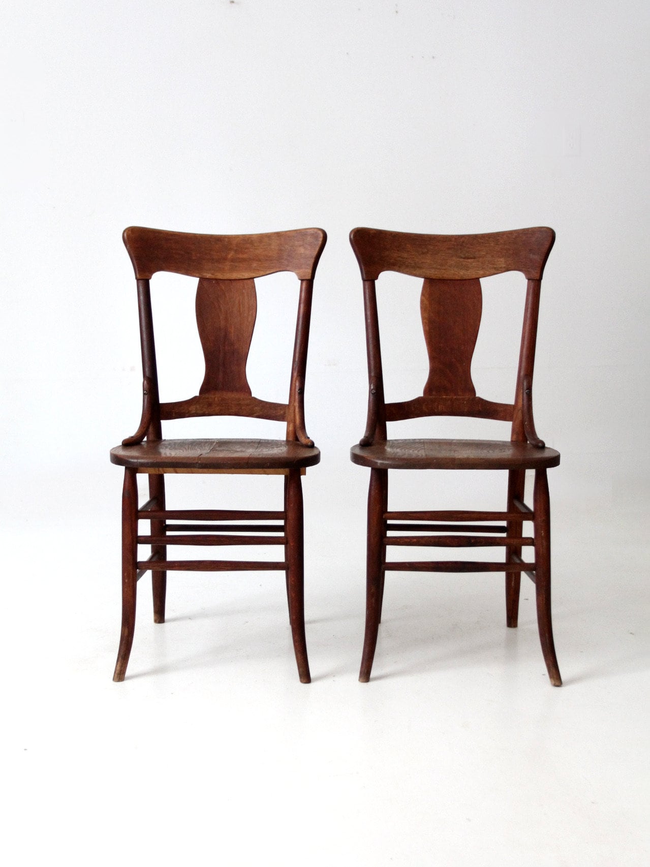Antique Murphy Chair Company Dining Chairs Pair Etsy Israel