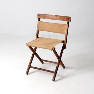 vintage folding camp chair