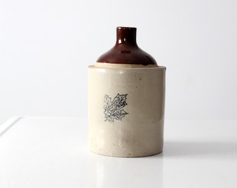 antique Western Stoneware crock jug