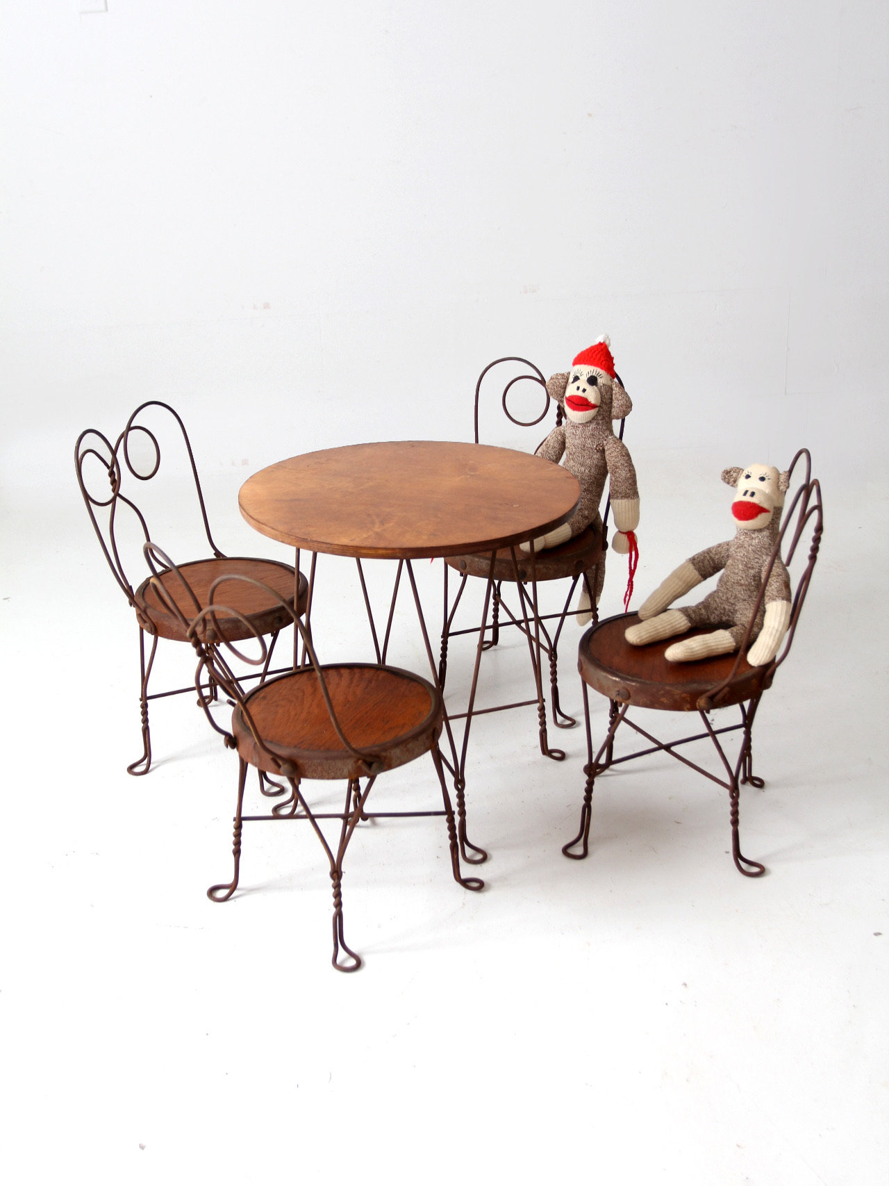 Antique Wrought Iron Bistro Set Patio Tables and Chairs - Etsy Antique Wrought Iron Bistro Set Patio Tables and Chairs - Etsy