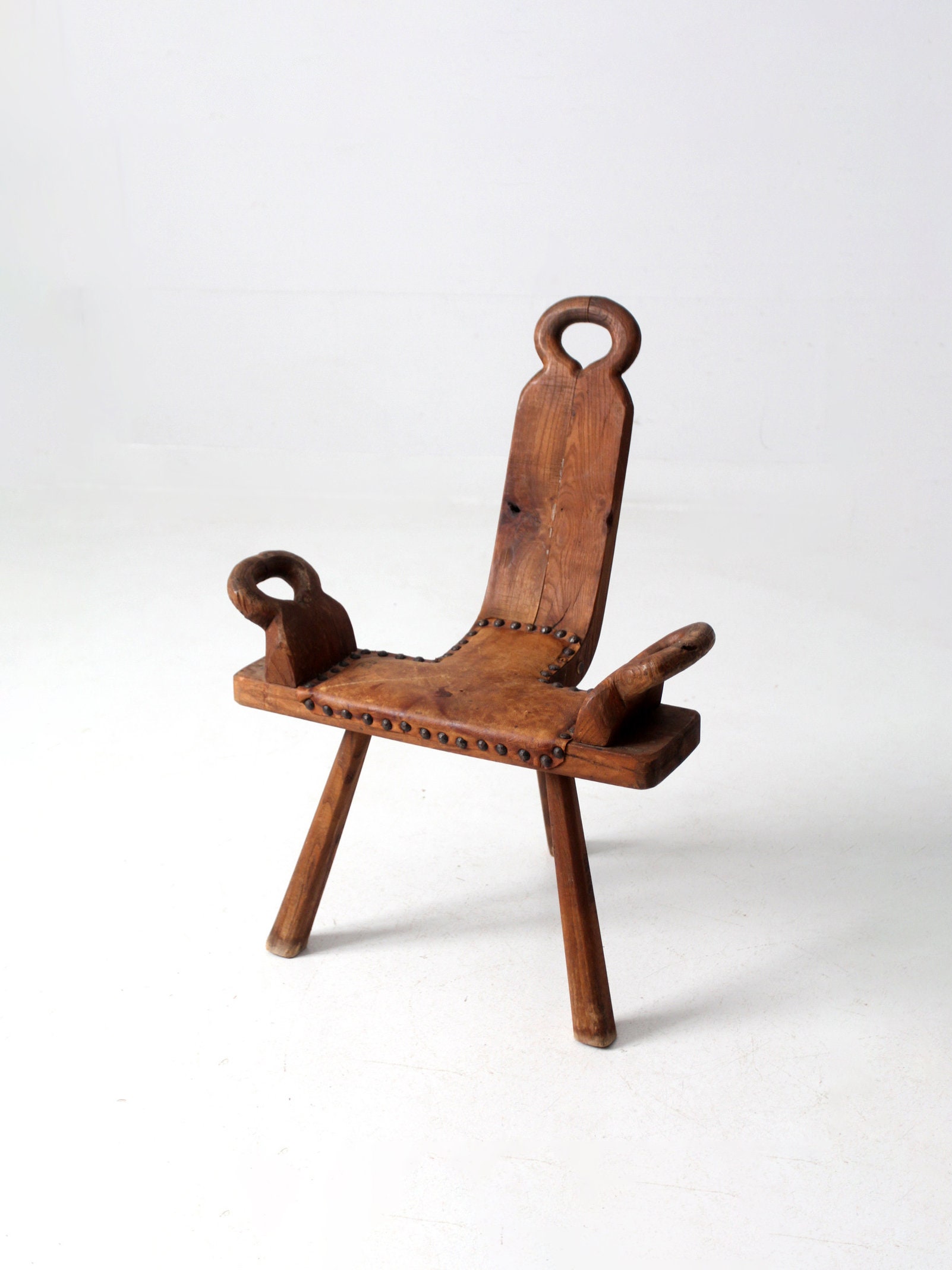 mid-century Spanish Brutalist stool