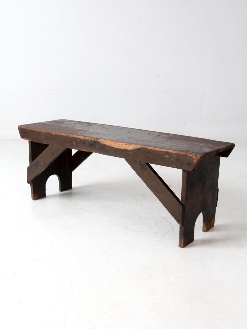 Simple Rustic Bench Primitive Antique Rustic Farmhouse Bench - Etsy