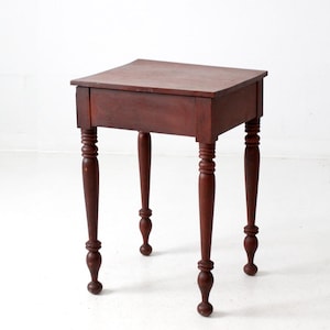 antique primitive side table