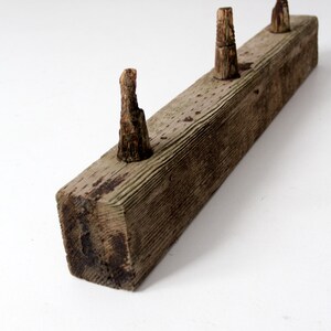 antique wooden post rack, electrical post board image 3