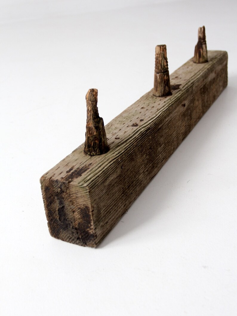 antique wooden post rack, electrical post board image 3