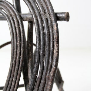 antique Adirondack twig planter table image 7